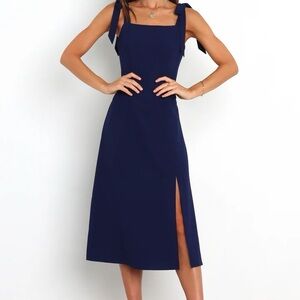 Petal & Pup Navy Midi Dress